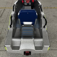 Bateau électrique de type kart pour deux personnes, avec vue sur les drones, jet ski, bateau rapide de surf, en matériau EPP, fabriqué en Chine