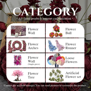 Composizione Floreale Artificiale Romantica di Rose Bordeaux per San Valentino, Matrimoni e Decorazioni - Product Image 5