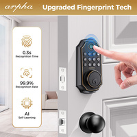 Cerradura Digital Inteligente Arpha D280W Compatible con Alexa y Google Assistant, para Puertas de Aluminio, Madera y Acero, con WiFi y App Tuya