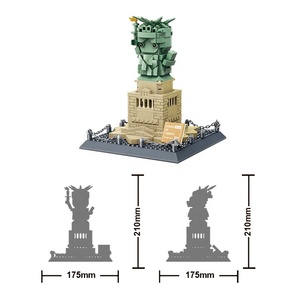 Blocs jouets statue de la mini liberté par la construction prix de gros enfants blocs de construction ensembles déesse pour adultes et enfants plus modèle - Product Image 2