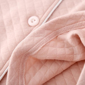 Nouvel Ensemble <span class=keywords><strong>Pyjama</strong></span> d'Intérieur en Coton Double Gaze pour Couples, Couleur Unie, Style <span class=keywords><strong>Japonais</strong></span> Décontracté Automne/Hiver, Tenue de Nuit pour Hommes et Femmes - Product Image 5