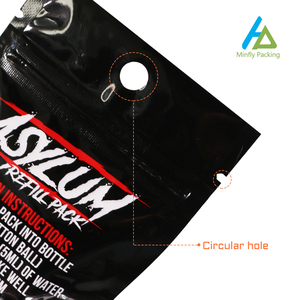 Minfly Kỹ Thuật Số In Ấn Tùy Chỉnh Kích Thước Nhựa Mylar Foil 8X12Cm 9X13Cm 3-Side Bottom Zipper Seal Matt Bao Bì Cửa Sổ Xử Lý Túi - Product Image 5