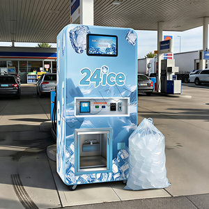 Machine à glace en vrac de grande capacité, production quotidienne de 450-500 kg, système de paiement par pièces, billets et carte IC. - Product Image 1