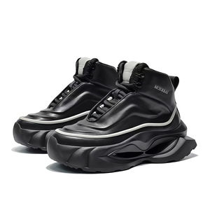 Bottes Martin en cuir véritable pour hommes Yearning, design populaire alliant styles rétro et contemporains, cuir de qualité supérieure (3-5 cm) - Product Image 4