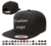 Gorra Deportiva de 5/6 Paneles de Alta Calidad al por Mayor, Diseño Personalizado, Logotipo Bordado en 3D, Gorra Hip Hop con Cierre a Presión para Hombre