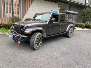Tiroirs de rangement de lit de camionnette en aluminium personnalisés en usine Système de tiroirs doubles avec plateau <span class=keywords><strong>coulissant</strong></span> pour jeep Gladiator - Product Image 5