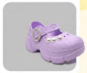 Zoccoli con Piattaforma e Perle Stile Mary Jane, Punta Chiusa, Suola in EVA, Morbidi e Leggeri, Estivi, per Donne e Ragazze, Taglia 24 - Product Image 4