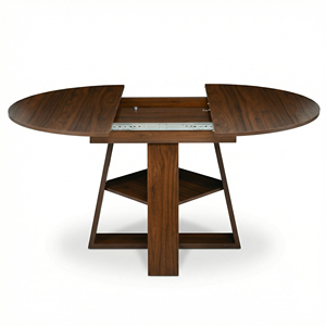 Extendable Round Wooden Dining <b>Table</b> for 4-8 Modern Hotel Dining Room Furniture with Removable Leaves Eco-Friendly & Durable - Product Image 5
