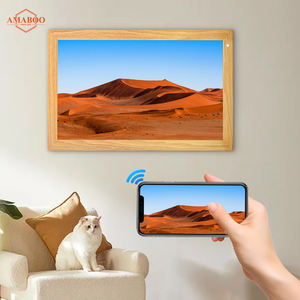 Marco Digital de Fotos y Vídeo NFT de 21.5 Pulgadas Full HD de Madera, con WiFi Inteligente para Exposiciones de <span class=keywords><strong>Arte</strong></span> en Video - Product Image 5