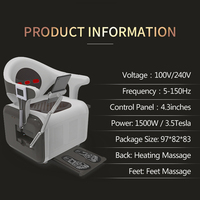 Chaise d'entraînement musculaire pelvien EMS, confort corporel, relaxation, chauffage magnétique, haute puissance 1500W pour salon de beauté