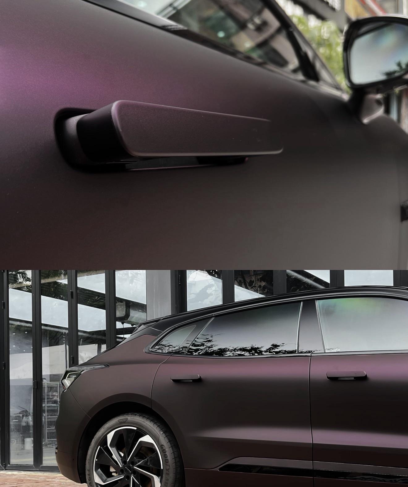 PET สีดำด้าน สีม่วง