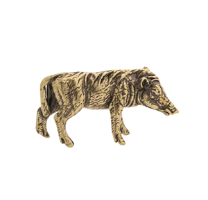 Grosir ornamen dekoratif kuningan padat babi hutan - Product Image 6