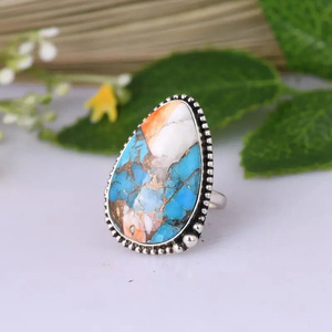 Anello Vintage Stile Marmo, Gioiello da Dito alla Moda per Donna, Uso Quotidiano - Product Image 5