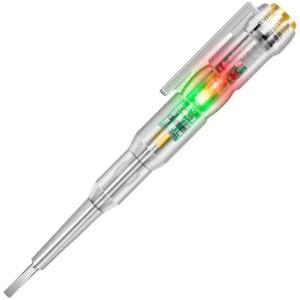 Venda direta da fábrica Eletroprobe Prata Industrial Duas cores Light Sensing Chave De Fenda Eletricista teste Pen - Product Image 3