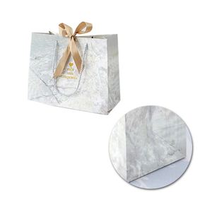 Color Marble Pattern Design Retail Shopping Packaging Paper <b>Gift</b> Bag Bottom 3D Cutting Process - Product Image 6