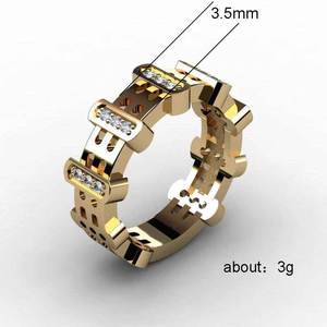 Anello di Fidanzamento Unisex alla Moda, Gioiello Creativo in Lega di Rame Regolabile, Stile Moderno e Minimalista - Product Image 6
