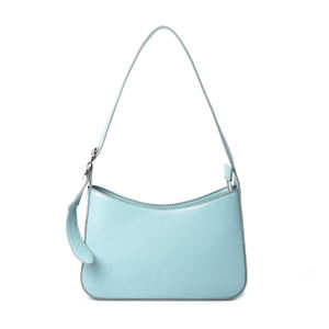 Bolso Hobo Minimalista Azul Pastel, Bolso de Hombro Único y Elegante para Mujer - Product Image 1