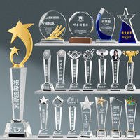 Trophée en cristal K9 transparent trapézoïdal personnalisé pour cadeaux d'affaires et de mariage, plaque en cristal sablée – Nouveauté Honor of Crystal