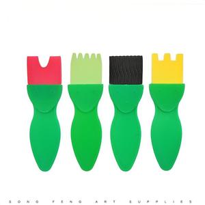 Set di Pittura con Spugna <span class=keywords><strong>per</strong></span> Bambini Bview Art 19 Pezzi - Kit Artistico Completo con Timbri in Spugna, Tavolozza e Grembiule <span class=keywords><strong>per</strong></span> Bambini Piccoli - Product Image 5