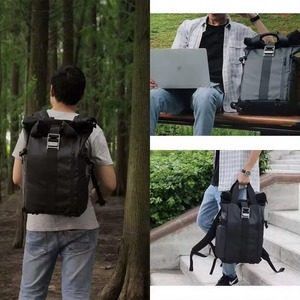 Sac à dos pour appareil photo de grande capacité, imperméable, gris, pour voyages et photographie, échantillon gratuit - Product Image 6
