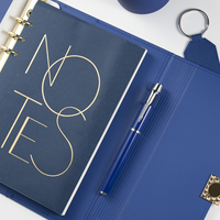 Kit Ejecutivo de Cuaderno y Termo de Lujo Personalizado A5, Set de Regalo Promocional Empresarial de Lujo, Cubierta de Cuero, Tapa Dura, Incluye Caja