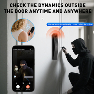 Serratura Intelligente WiFi con Riconoscimento Facciale 3D a Prezzo Conveniente, Telecamera Esterna ad Alta <span class=keywords><strong>Sicurezza</strong></span>, Videocitofono, Nuova Serratura Intelligente Automatica - Product Image 6