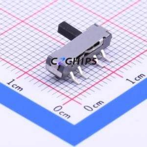 K3-1346S-L1 Slide Switch SMD Switch Single Pole Three Throw Rectangle Pin Header Gull Wing Type 13mm - Product Image 1