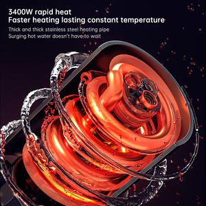 Sản Phẩm Hoạt Động Vòi Nước Nhà Bếp Điều Khiển Tay Cầm Bằng Thép Không Gỉ Ổn Nhiệt 5 Bánh Điều Chỉnh Được - Product Image 3