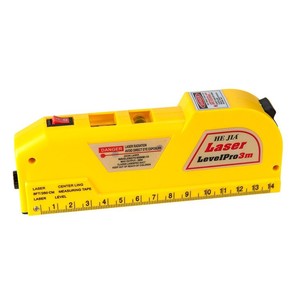 Ruban à mesurer He Jia Laser LevelPro3m 8ft/250cm avec niveau laser et fonction de ligne centrale - Product Image 1