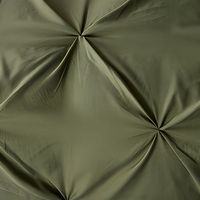 Ensemble de housse de couette en couleur unie faite à la main, trois pièces, housse de couette, literie avec taies d'oreiller, style européen