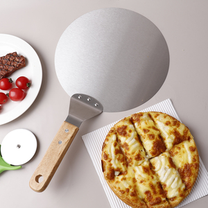 <span class=keywords><strong>Pala</strong></span> <span class=keywords><strong>redonda</strong></span> de acero inoxidable de alta calidad para <span class=keywords><strong>Pizza</strong></span>, <span class=keywords><strong>pala</strong></span> para <span class=keywords><strong>Pizza</strong></span>, pan, pastel, queso, pastelería, servidor de alimentos, <span class=keywords><strong>pala</strong></span> de transferencia - Product Image 1