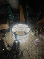 Kit de 4 éclairages de jantes LED blancs de 17 pouces à 20 rangées, 55600LM, 4840 LED, IP67, double face, pour modification de véhicule