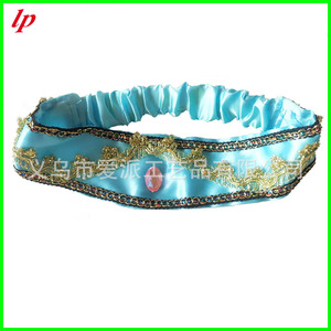 Diadema azul de princesa Lp con diamantes de imitación para disfraz de Halloween, accesorios para niños - Product Image 1