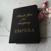 Carpetas DE PRESENTACIÓN DE PAPEL Kraft negro impreso con logotipo personalizado con estampado de lámina dorada Carpeta de archivos de tablero dúplex