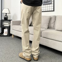Jeans pour hommes tendance de marque OEM, amples et décontractés, coupe large et droite, très baggy
