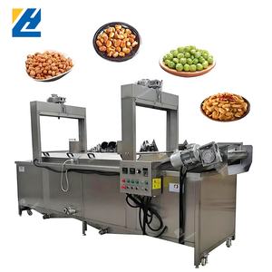 Machine à frire continue à opération facile machine enduite de friteuse de croustilles de casse-croûte d'arachide - Product Image 1