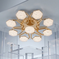 Nouvelle conception, lumière LED décorative de salon moderne de haute qualité avec 3 couleurs LED (blanc, chaud et jaune), prix d'usine