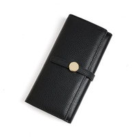 Dompet Panjang Kulit Sapi Buatan Tangan dengan Ritsleting, Kunci Tahan Lama, Dapat Disesuaikan, Premium Berkualitas Tinggi untuk Wanita, Semua Musim