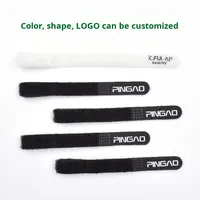 Attaches en nylon, crochets et boucles auto-agrippantes, écologiques, en forme de P, réglables, pour câbles