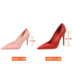 2025 Factory Brand Dress+Shoes High Quality Elegant Lady Color Sexy Ladies Low <b>Heels</b> Pumps - Product Image 6