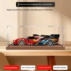 Vitrina Acrílica Transparente para Figuras de Autos Deportivos 499P y <span class=keywords><strong>LEGO</strong></span> 77261, Caja a Prueba de Polvo para Almacenamiento de Figuras - Product Image 2