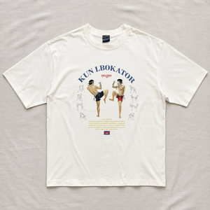 Camiseta Blanca de Cuello Redondo Blesstop con Gráfico <span class=keywords><strong>Vintage</strong></span> de Lucha para Hombre, Estilo Casual Hip Hop Streetwear - Product Image 2