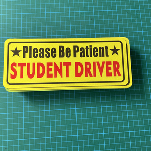 Si prega di essere pazienti studente Driver magnete adesivo segnali di sicurezza per auto - Product Image 2