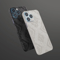 Meilleur prix de gros, autocollant de téléphone portable 3D à motif python, peau arrière