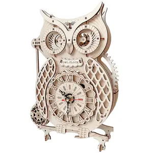Wooden Owl Clock Puzzle Jigsaw Puzzle Games Wooden Puzzles 3d Unisex Gifting Choices