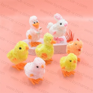 Jouets de poche pour enfants : Adorables lapins, poulets et canards en peluche, jouets à remonter pour les sacs de fête de Pâques - Product Image 2