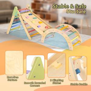 <span class=keywords><strong>Cabane</strong></span> d'escalade en bois Montessori avec toboggan pour tout-petits Triangle jouet <span class=keywords><strong>cabane</strong></span> pour intérieur extérieur jardin <span class=keywords><strong>aire</strong></span> <span class=keywords><strong>de</strong></span> <span class=keywords><strong>jeux</strong></span> cadeau - Product Image 6