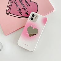Nouveau Design de mode personnalisé avec miroir en forme de coeur accessoires iPhone housse pour Iphone 11 12 13 14 15 16 17 Pro Max