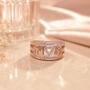 Anello Trendy Bicolore con Gemma per Donne, Elegante Regalo di Nozze, Gioiello alla Moda - Product Image 3