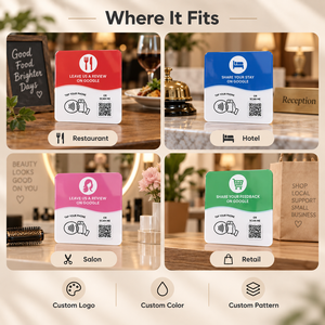 Carte intelligente NFC pour avis Google, autocollant de table durable et étanche, cartes acryliques haute sensibilité pour évaluation par simple pression, personnalisables, prêtes à être expédiées - Product Image 4